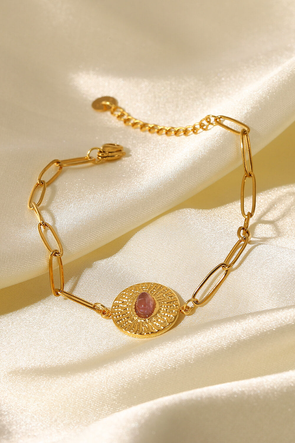 18K Gold Plated Paperclip Chain Bracelet  Bracelets- Doll Fits