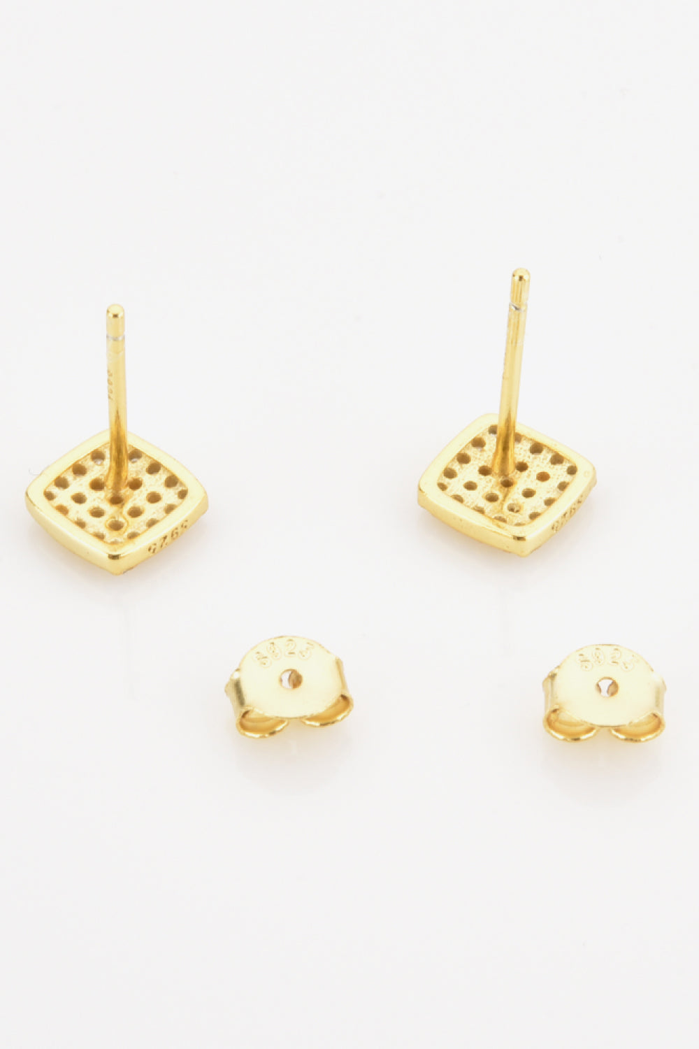 925 Sterling Silver Zircon Stud Earrings  Earrings- Doll Fits