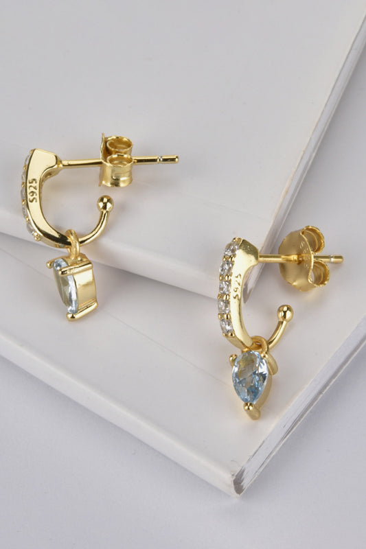 Opal 925 Sterling Silver Drop Earrings  Earrings- Doll Fits