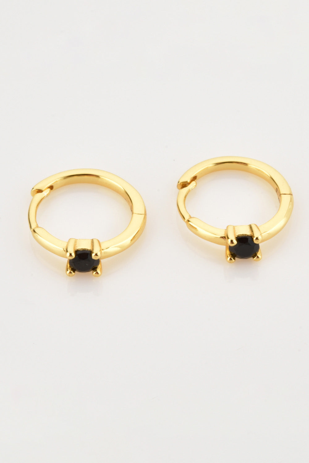 Zircon 925 Sterling Silver Huggie Earrings  Earrings- Doll Fits