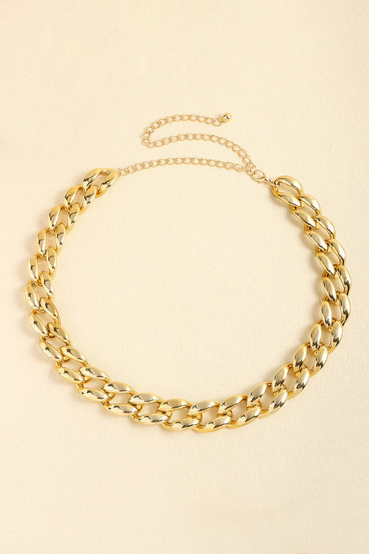 1" Width Acrylic Curb Chain Belt  - Doll Fits
