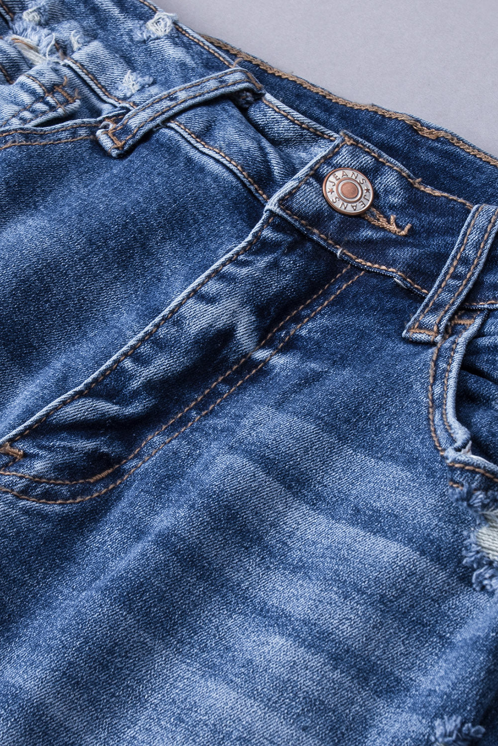 Distressed Flared Jeans with Pockets  Pants- Doll Fits