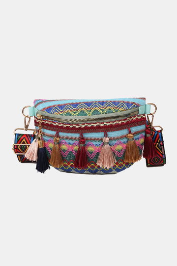 Bohemian Sling Bag with Tassels  Handbags- Doll Fits