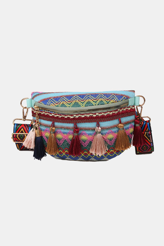 Bohemian Sling Bag with Tassels  Handbags- Doll Fits