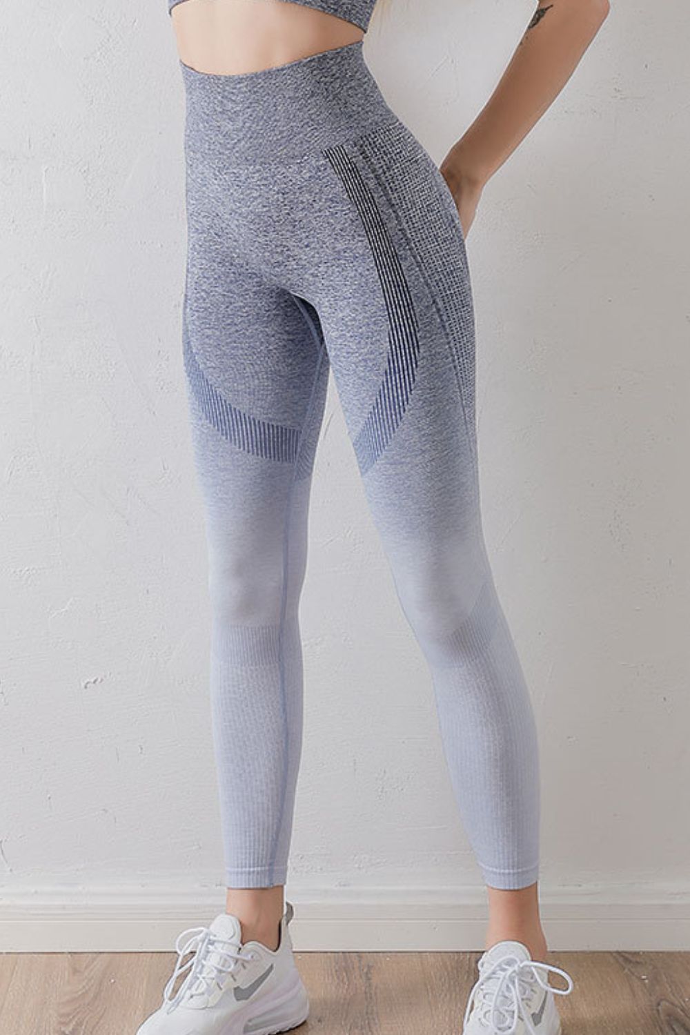 Gradient High Waist Sports Leggings  - Doll Fits