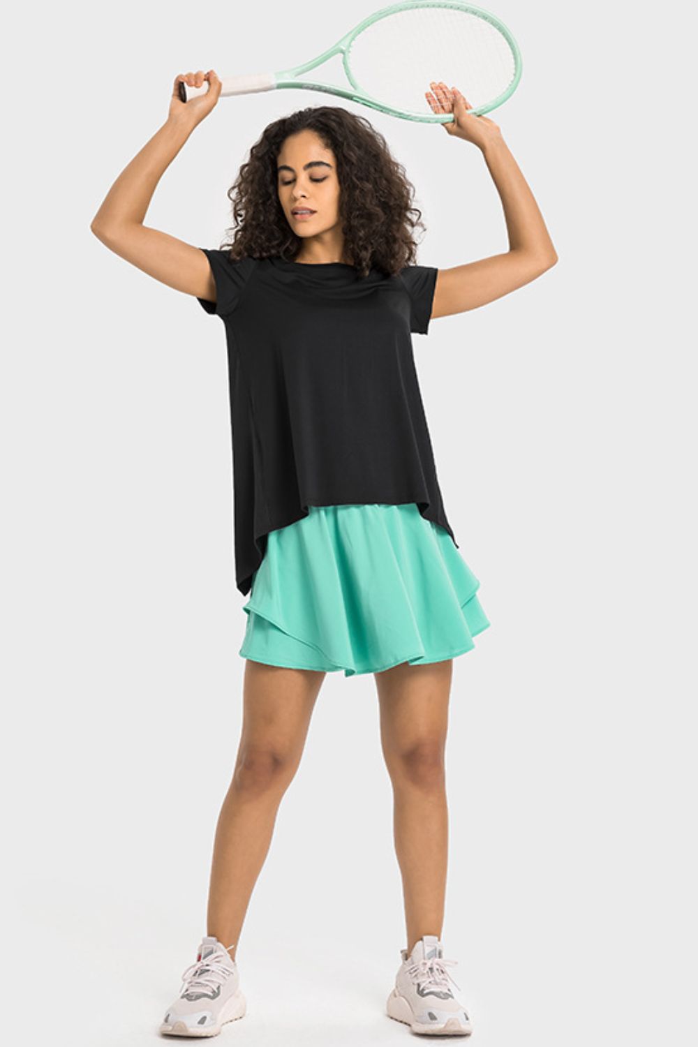 Tie Back Short Sleeve Sports Tee  - Doll Fits