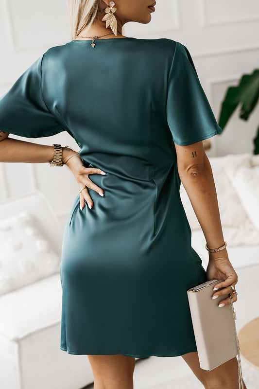 Tied Flutter Sleeve Dress  Dresses- Doll Fits