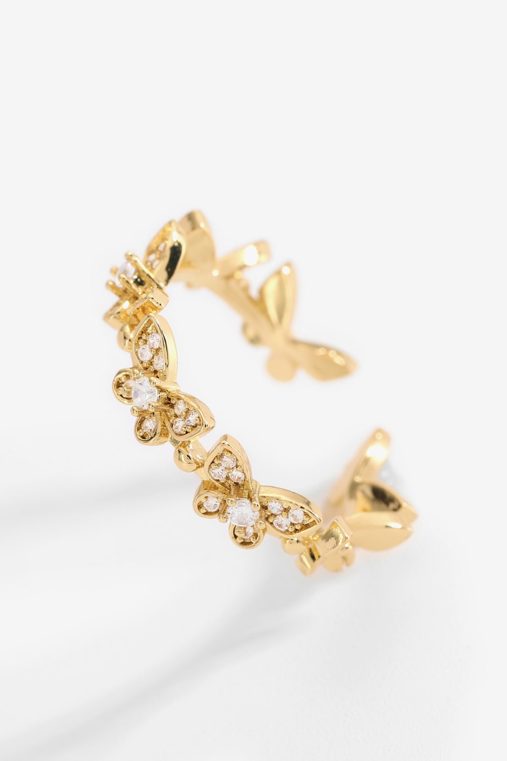 Butterfly Zircon Open Ring  Rings- Doll Fits