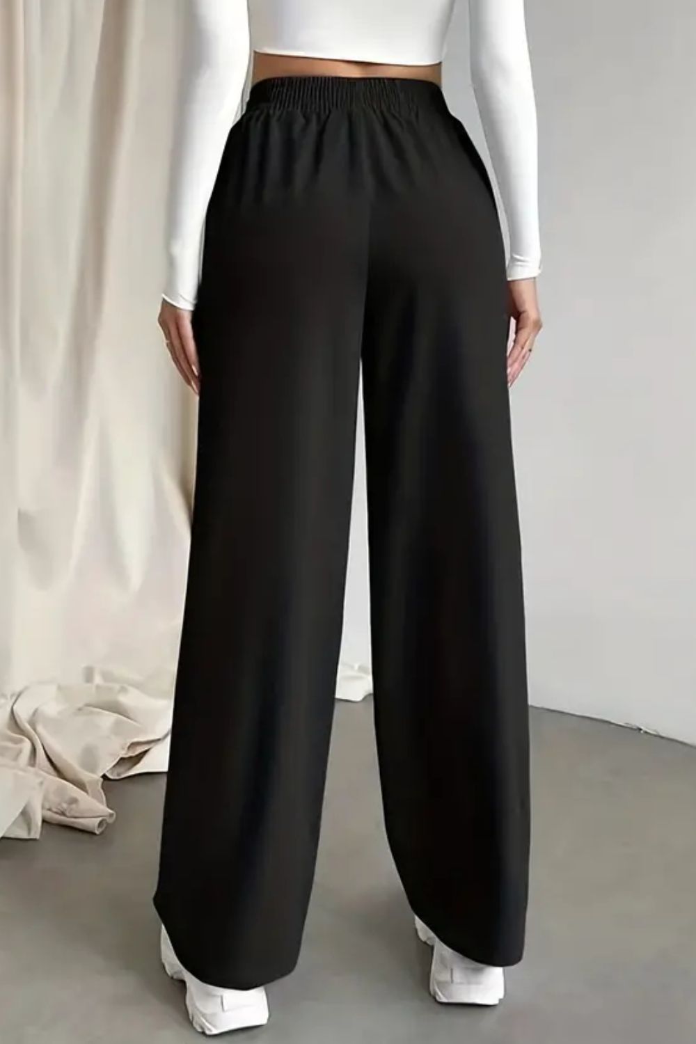 Tied Straight Leg Pants with Pockets  Pants- Doll Fits