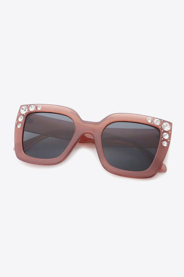 Inlaid Rhinestone Polycarbonate Sunglasses  Sunglasses- Doll Fits