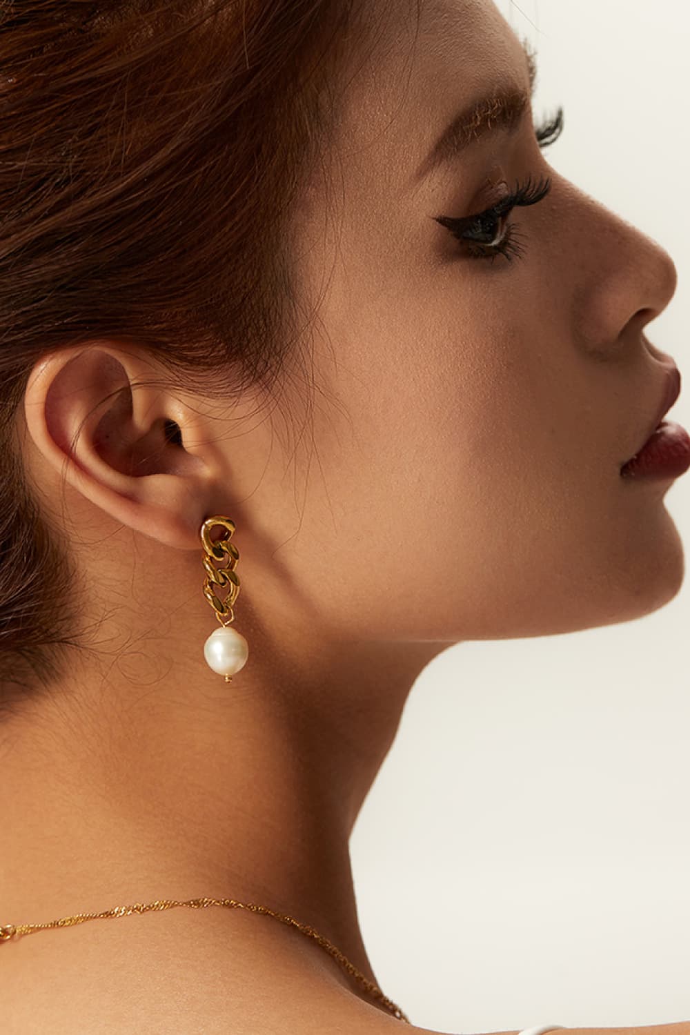 Stainless Steel Pearl Earrings  Earrings- Doll Fits