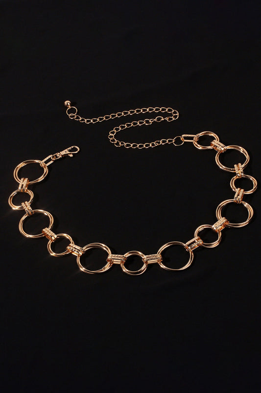 Alloy Chain Circle Shape Belt  - Doll Fits