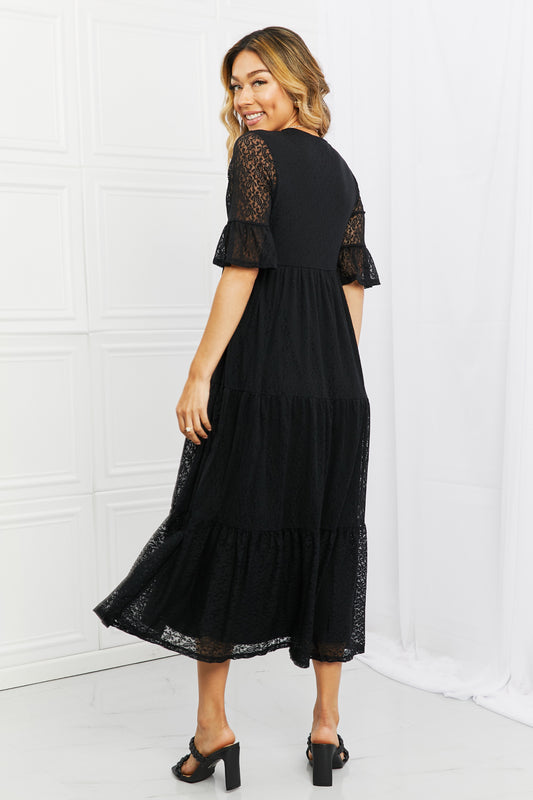 P & Rose Lovely Lace Full Size Tiered Dress  Dresses- Doll Fits