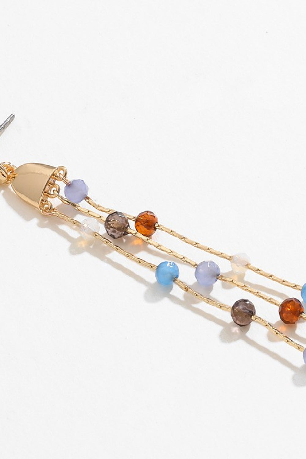Beaded Long Chain Earrings  Earrings- Doll Fits