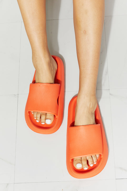 MMShoes Arms Around Me Open Toe Slide in Orange  Shoes- Doll Fits
