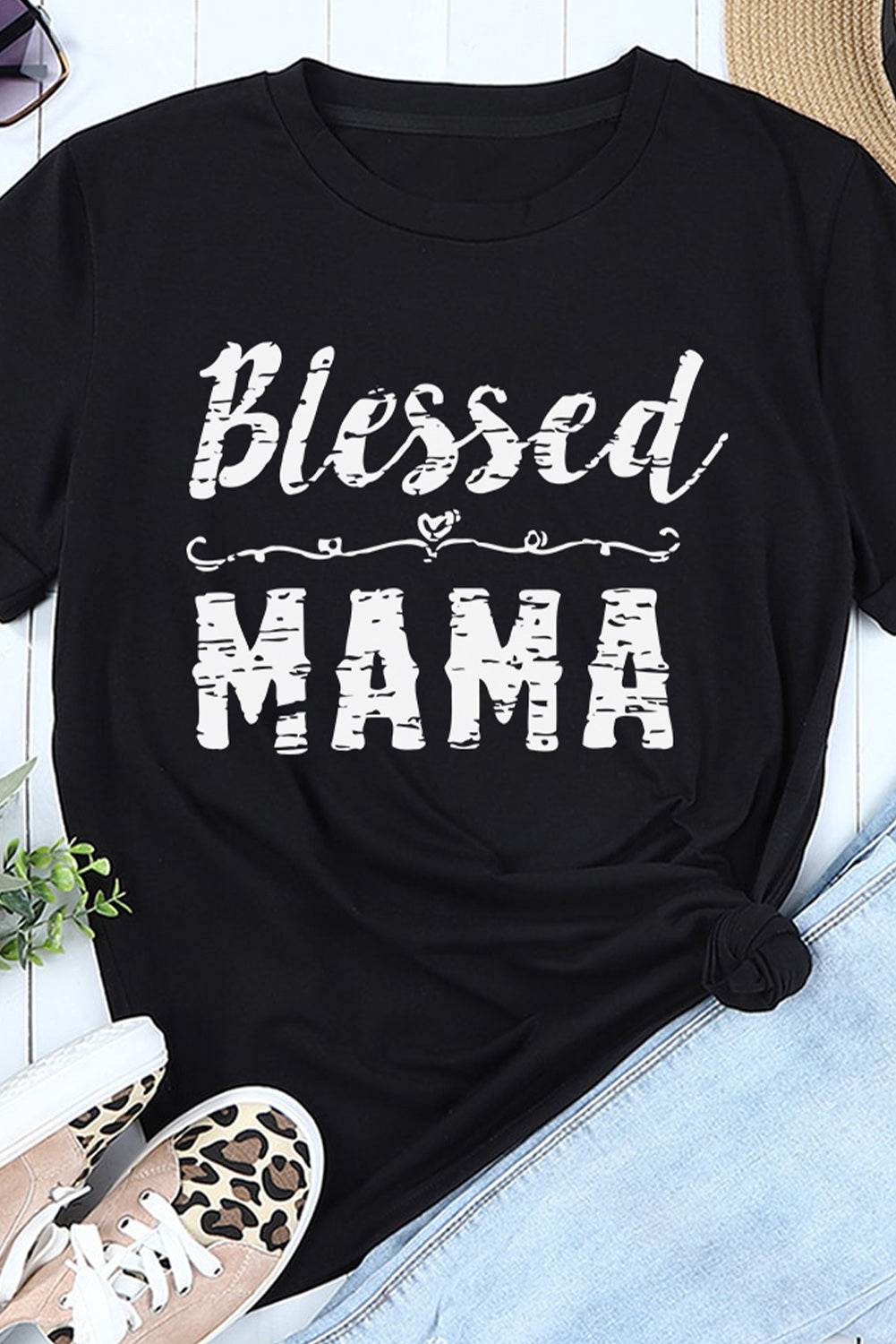 BLESSED MAMA Graphic Tee  Shirts & Tops- Doll Fits