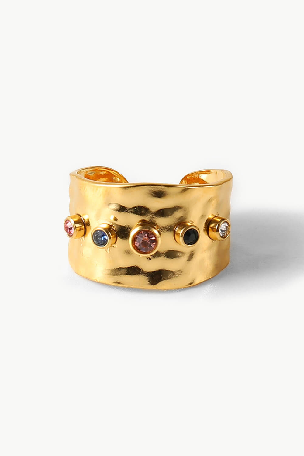 18K Gold-Plated Zircon Ring  Rings- Doll Fits