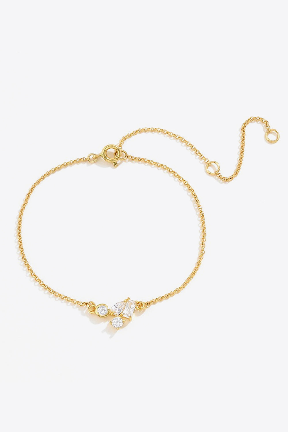 18K Gold Plated Zircon Bracelet  Bracelets- Doll Fits