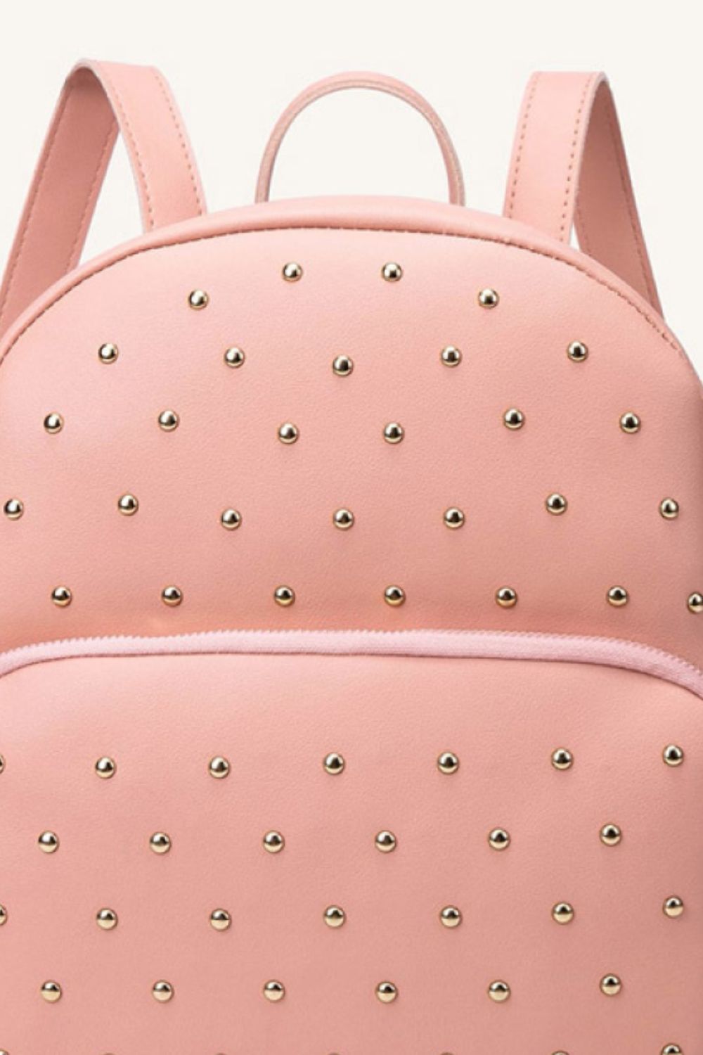 Studded PU Leather Backpack  Handbags- Doll Fits