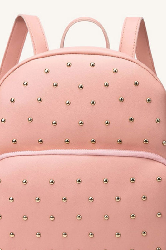 Studded PU Leather Backpack  Handbags- Doll Fits