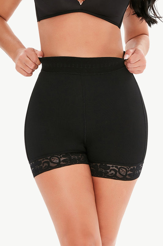 Full Size Pull-On Lace Trim Shaping Shorts  Shapewear- Doll Fits