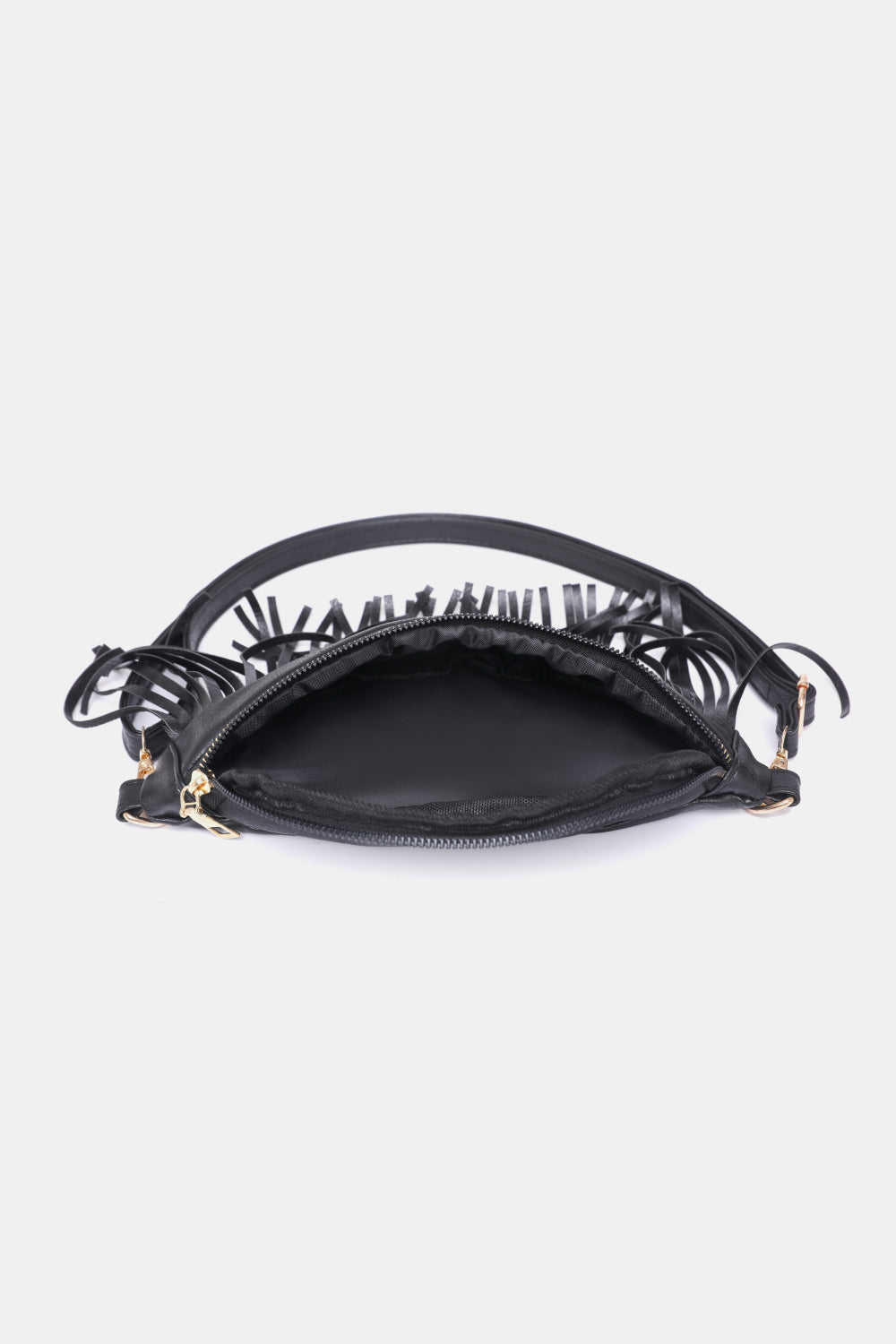 Fringed PU Leather Sling Bag  - Doll Fits
