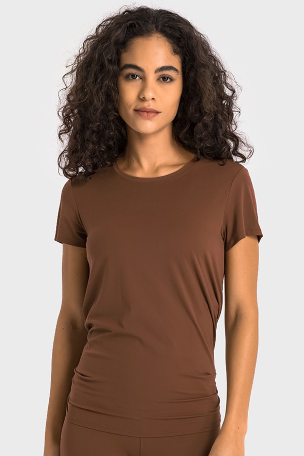 Tie Back Short Sleeve Sports Tee  - Doll Fits
