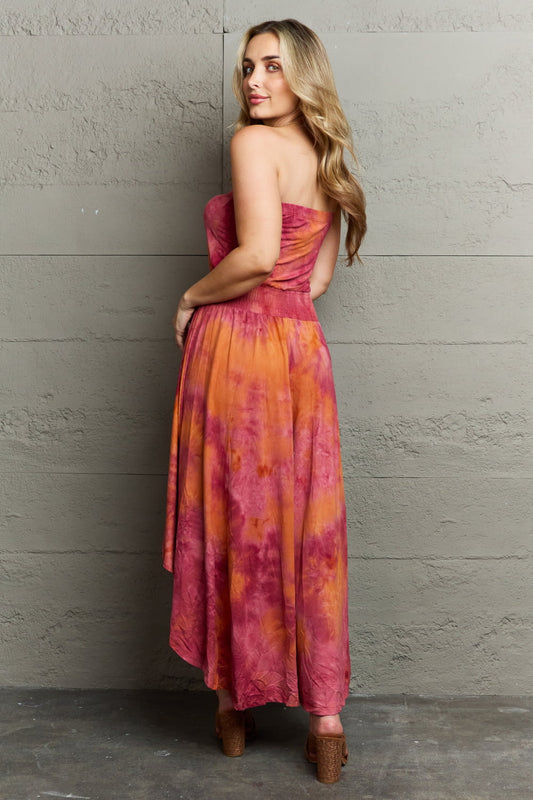 Ninexis In The Mix Sleeveless High Low Tie Dye Dress  Dresses- Doll Fits