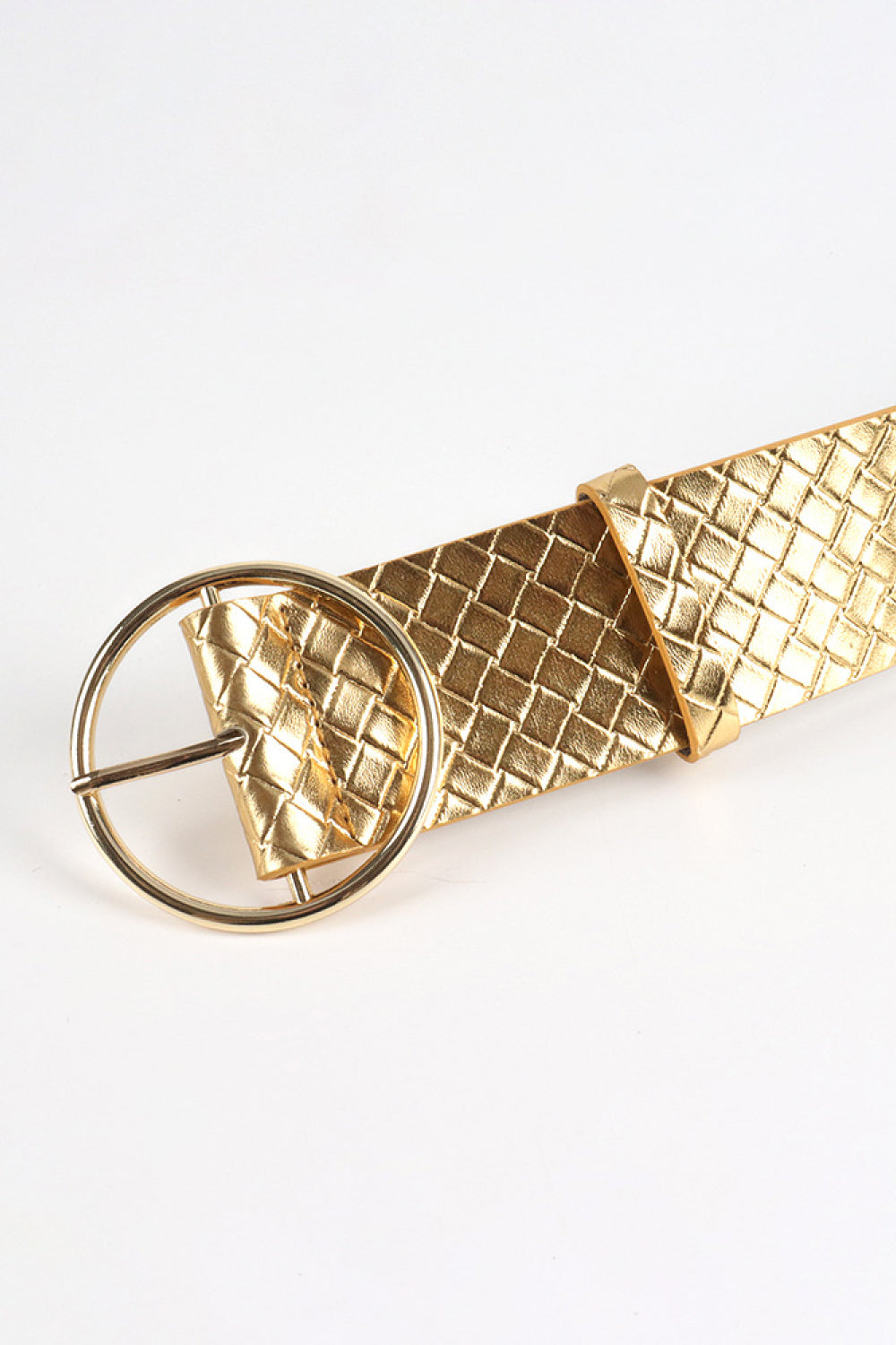 PU Leather Circle Shape Buckle Belt  - Doll Fits