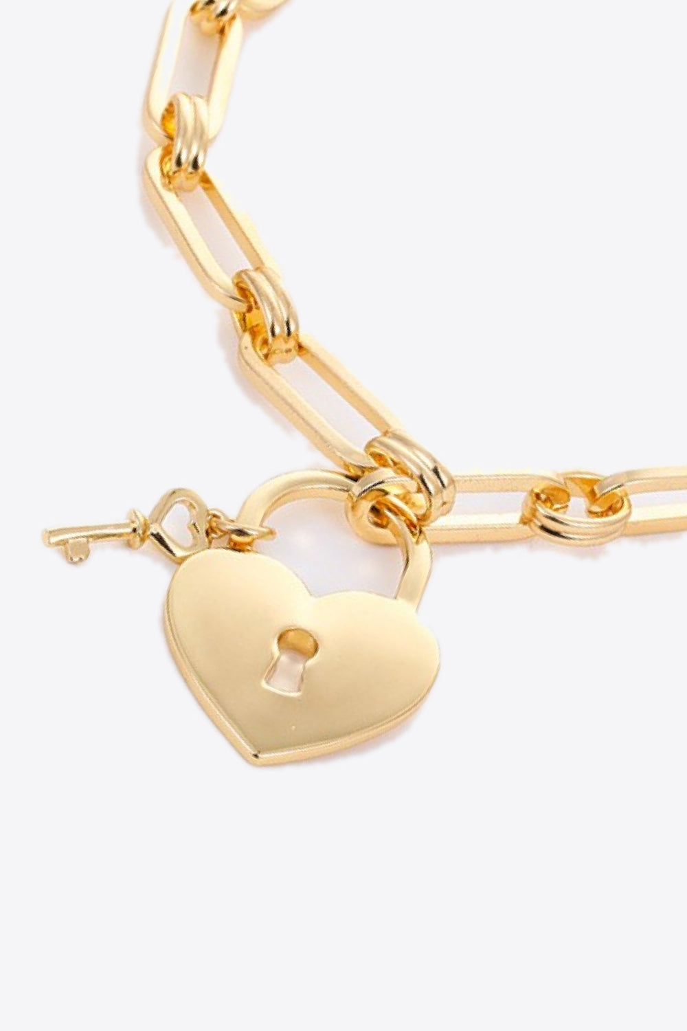 Heart Lock Charm Chain Bracelet  Bracelets- Doll Fits