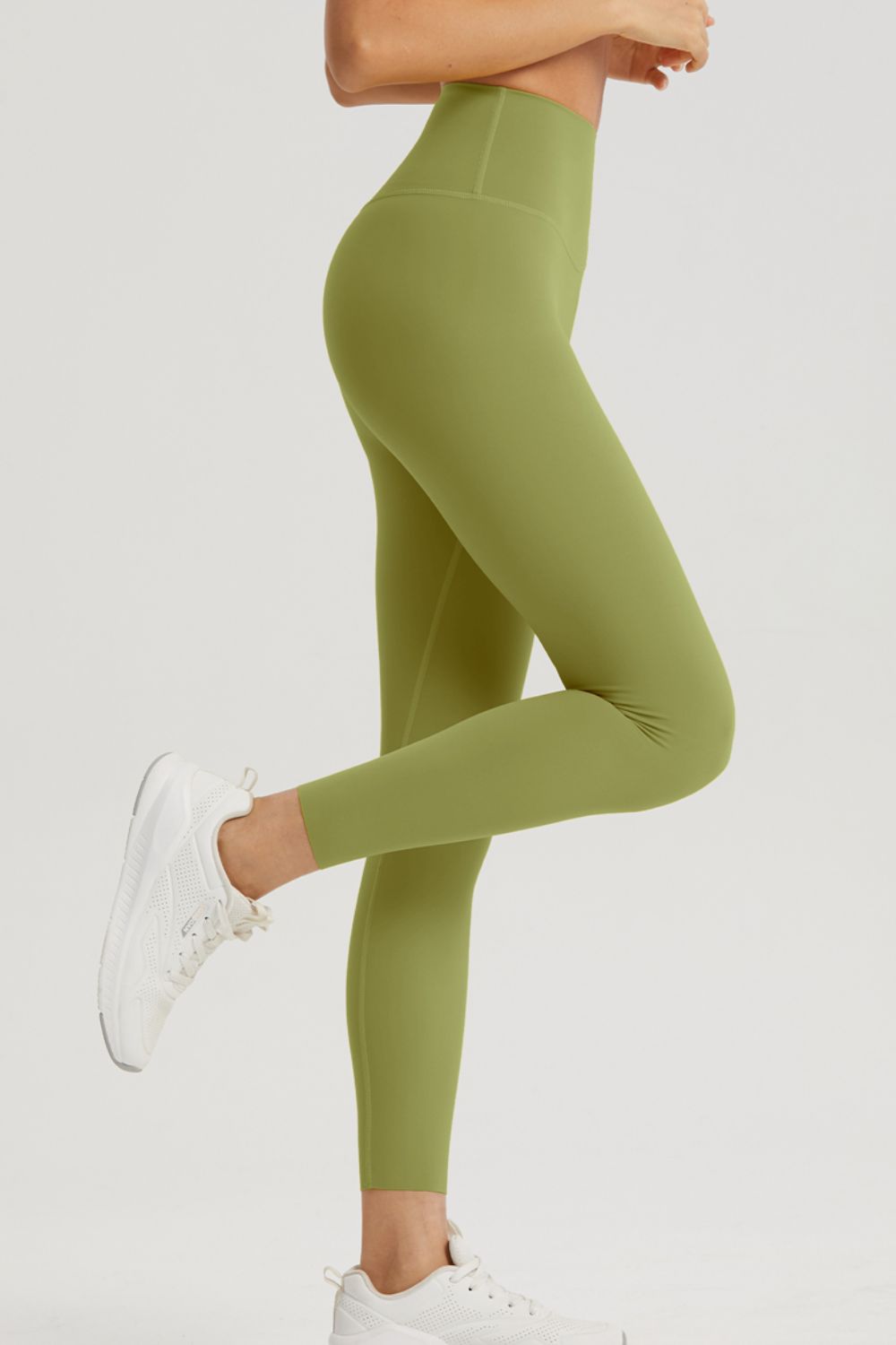 Wide Waistband Sports Leggings  - Doll Fits