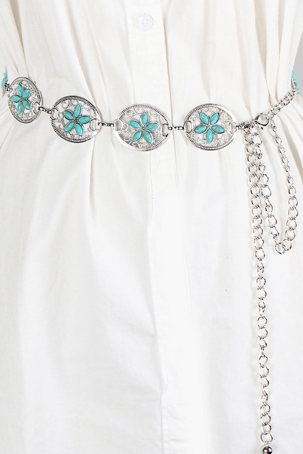 Contrast Alloy Chain Belt  Belts- Doll Fits