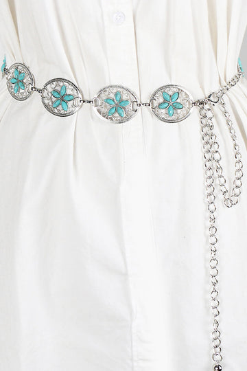 Contrast Alloy Chain Belt  Belts- Doll Fits