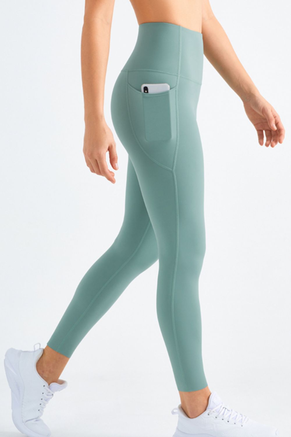 Highly Stretchy Elastic Waistband Pocket Yoga Leggings  Activewear- Doll Fits