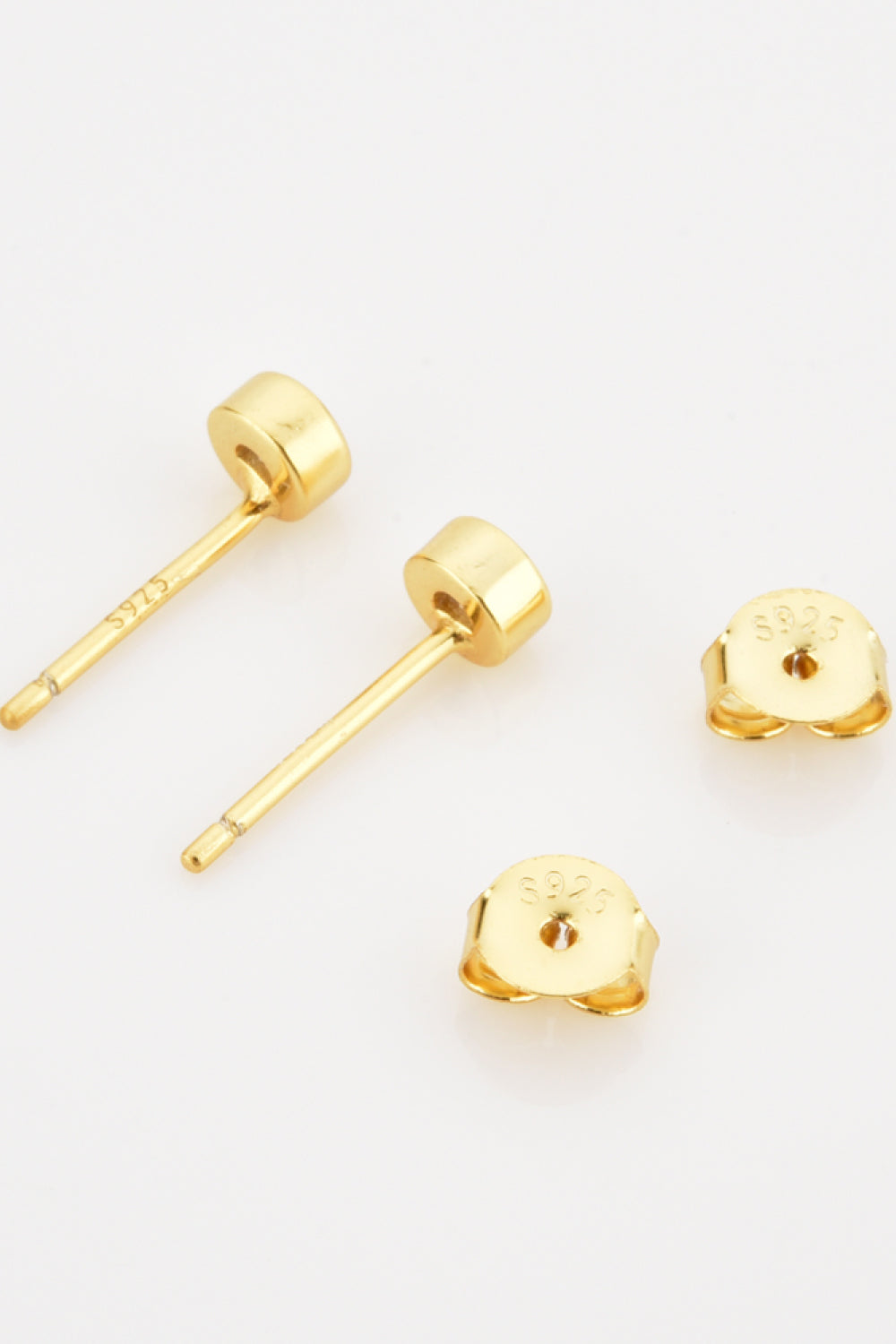 Minimalist Zircon 925 Sterling Silver Earrings  Earrings- Doll Fits