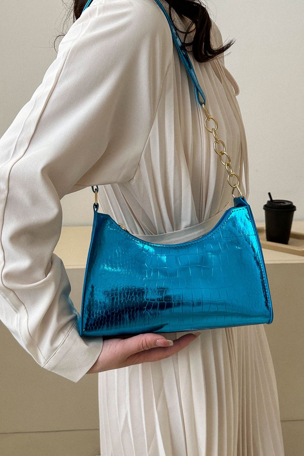 PU Leather Shoulder Bag  - Doll Fits