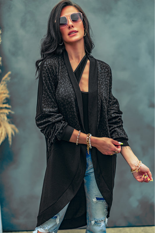 Open Front Long Sleeve Cardigan  - Doll Fits
