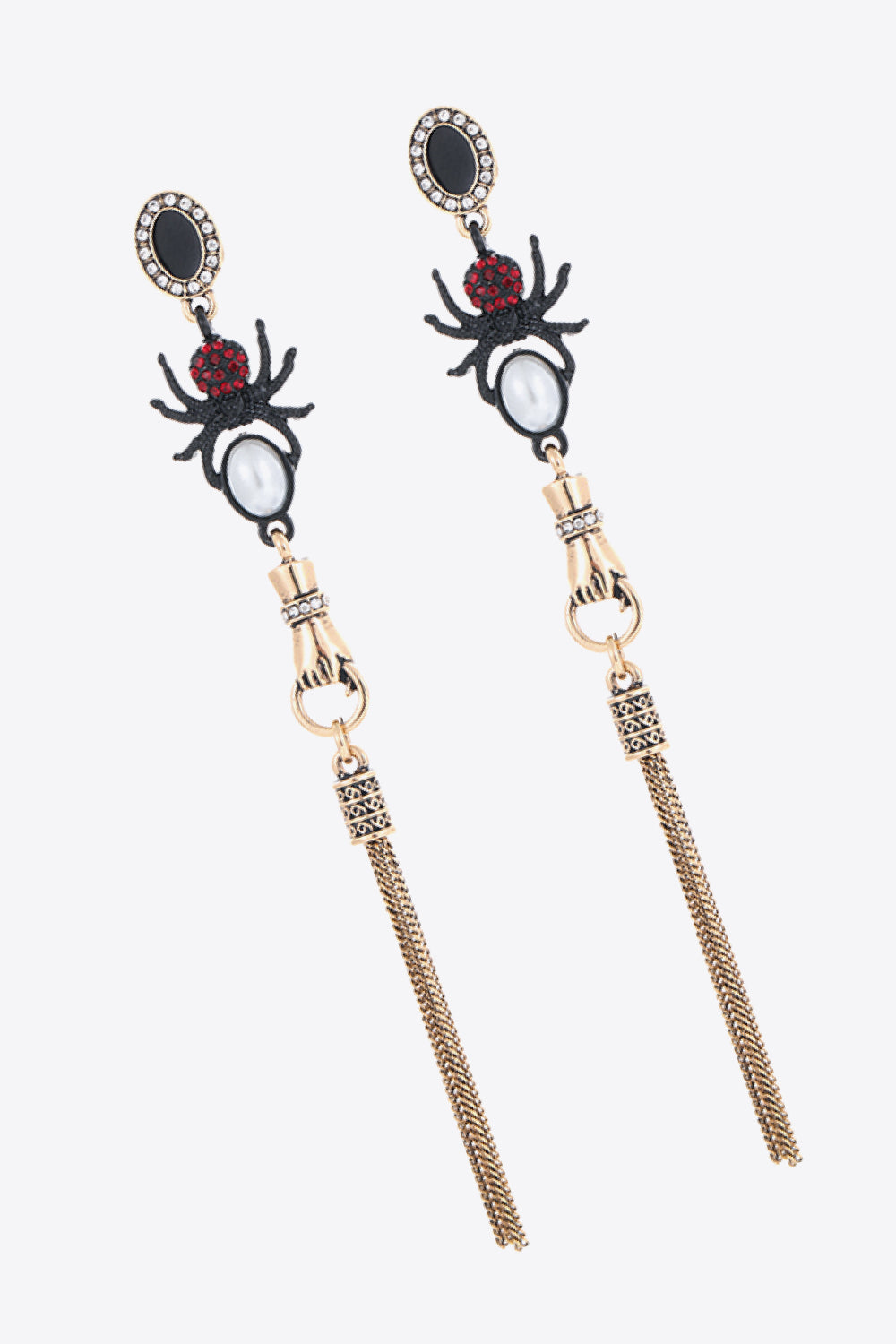 18K Gold-Plated Spider Drop Earrings  Earrings- Doll Fits