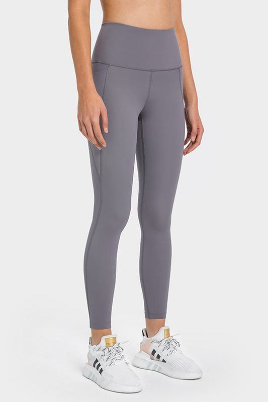 High Waist Ankle-Length Yoga Leggings with Pockets  Activewear- Doll Fits