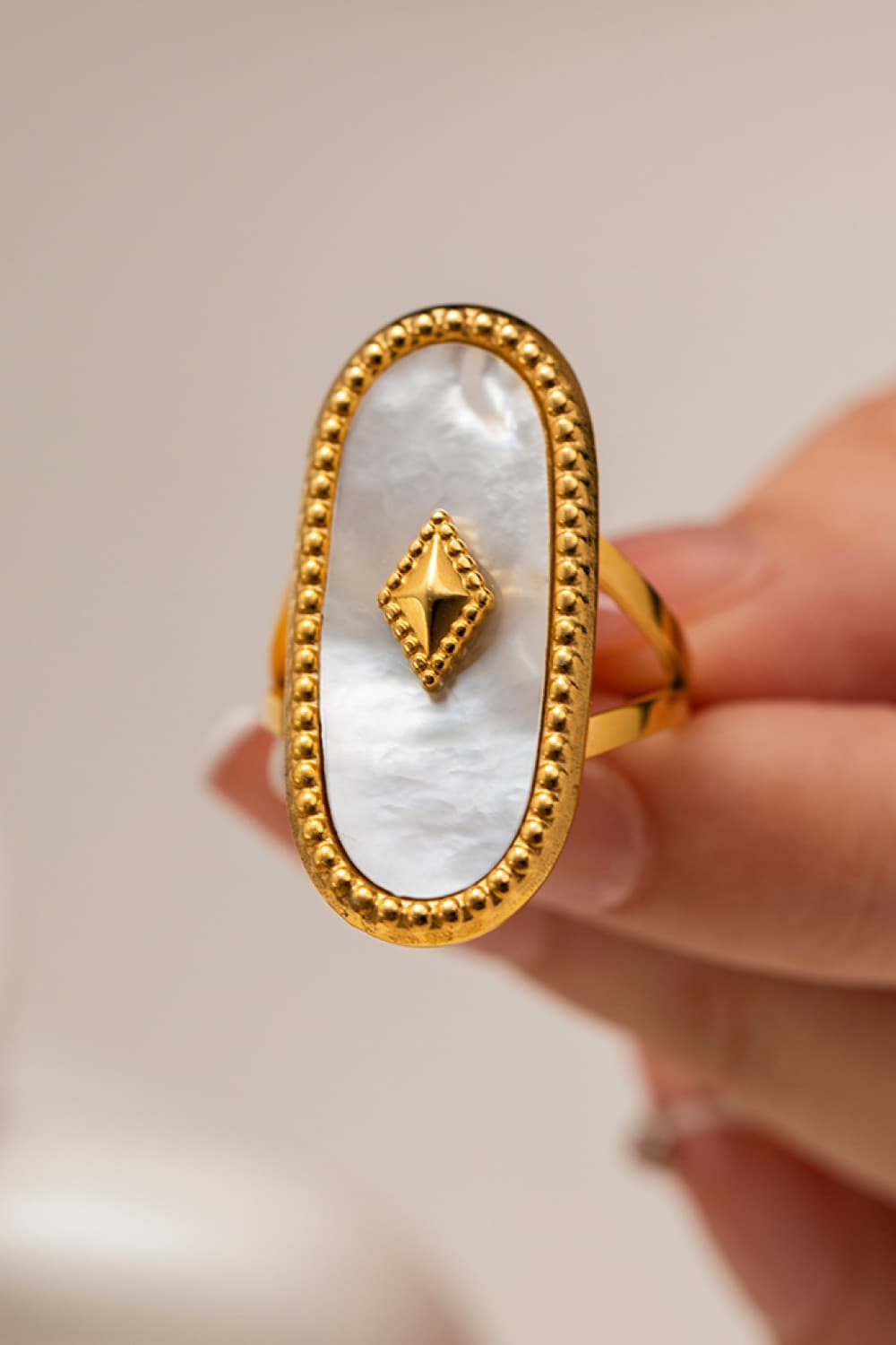 Natural Stone Copper Ring  Rings- Doll Fits