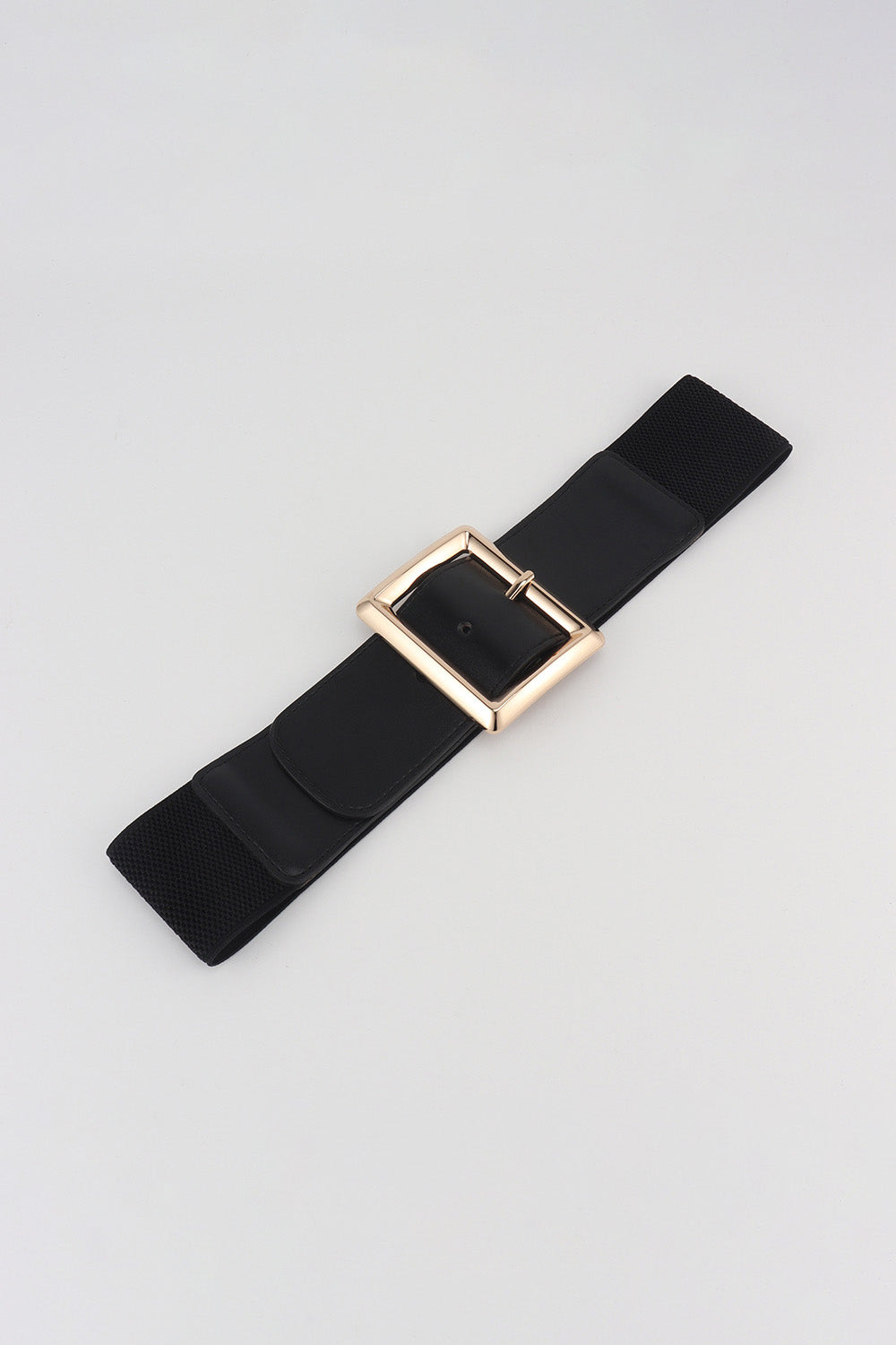 Rectangle Buckle Elastic Wide Belt  Belts- Doll Fits