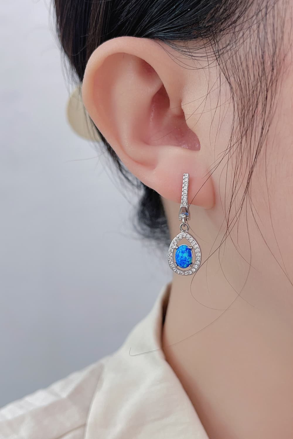 Opal Pear Shaped Drop Earrings  Earrings- Doll Fits