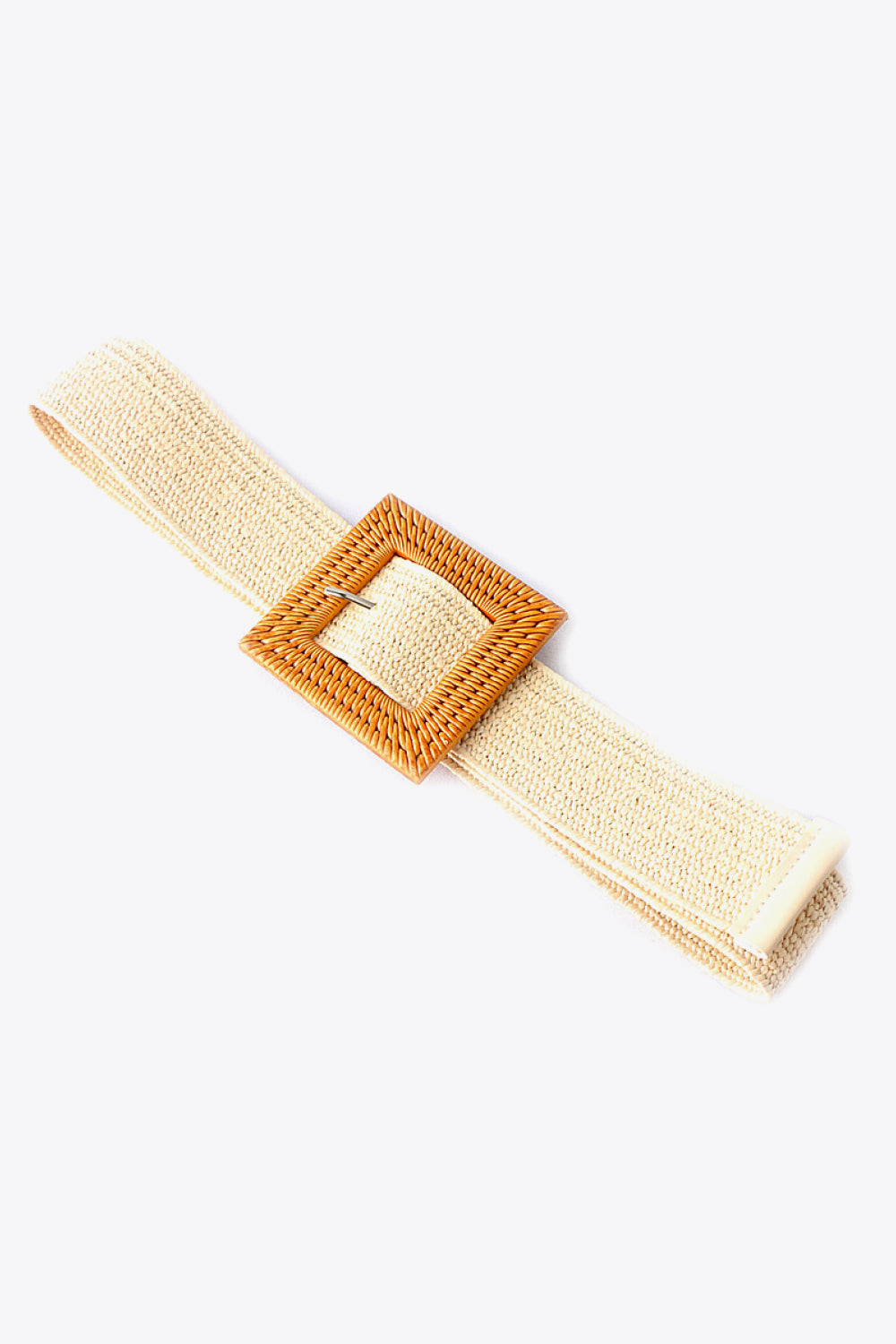 Square Buckle Elastic Braid Belt  Belts- Doll Fits