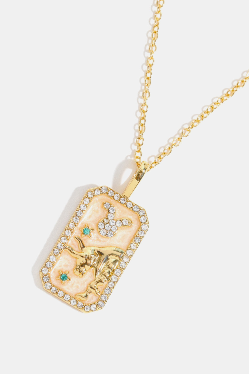 Rhinestone Constellation Pendant Copper Necklace  Necklaces- Doll Fits