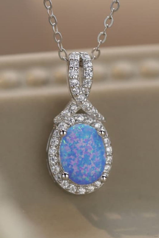 Feeling My Best Opal Pendant Necklace  Necklaces- Doll Fits