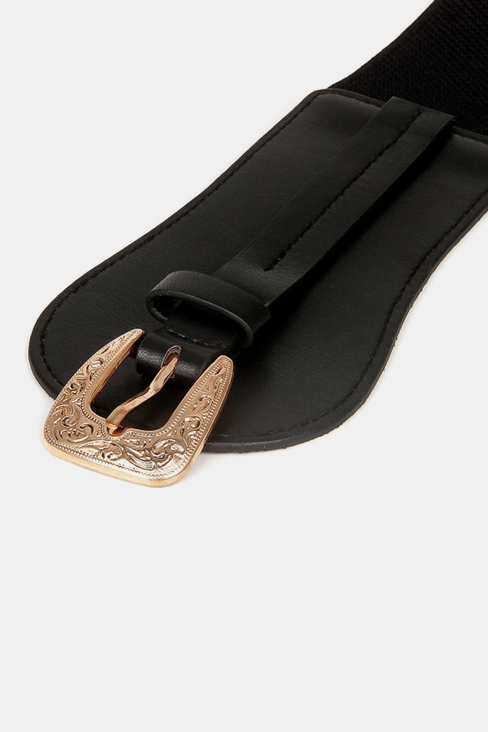 Wide Elastic Belt with Alloy Buckle  Belts- Doll Fits