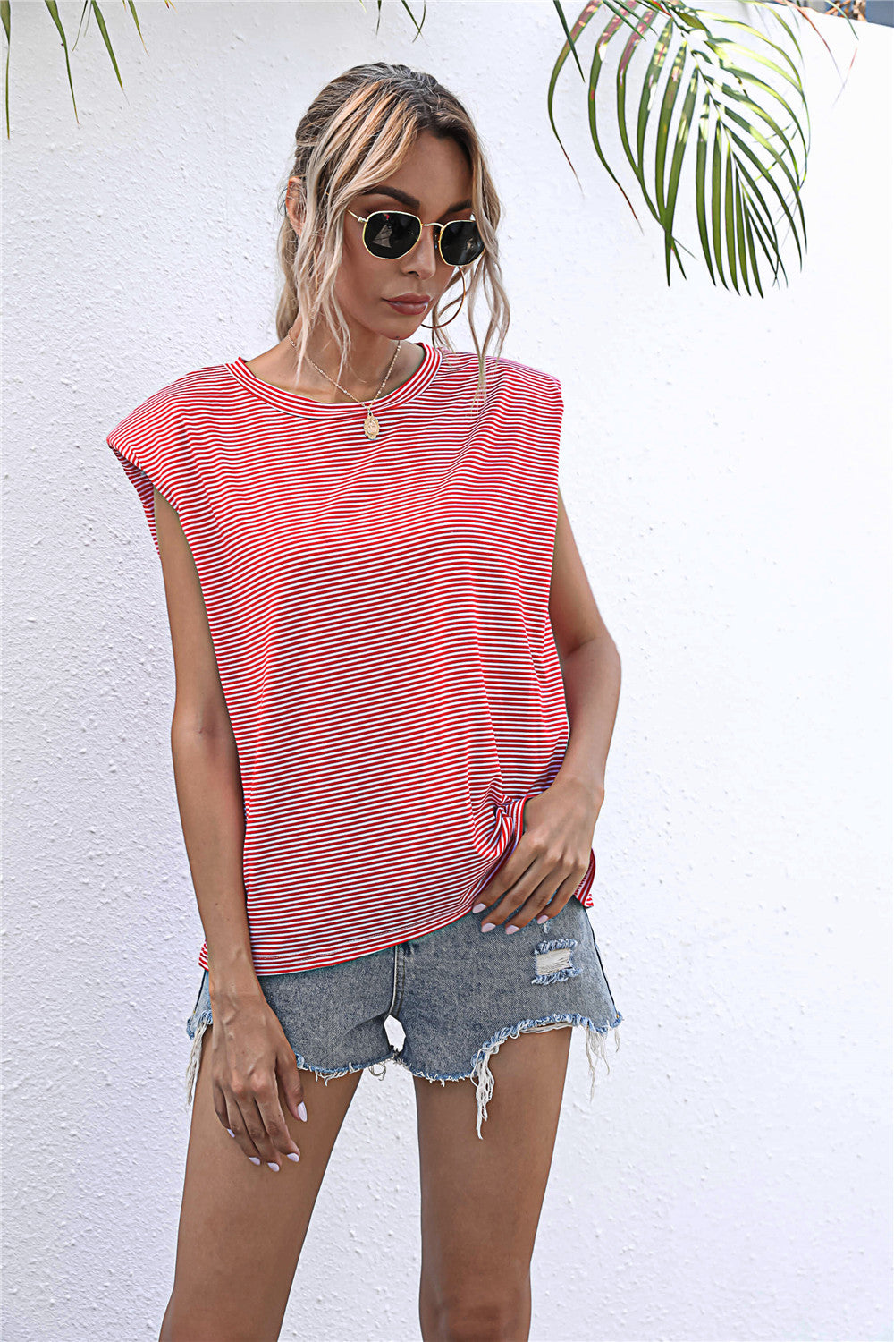 Round Neck Cap Sleeve Tee  - Doll Fits