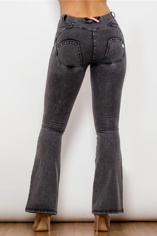 Two-Button Flare Jeans  Pants- Doll Fits