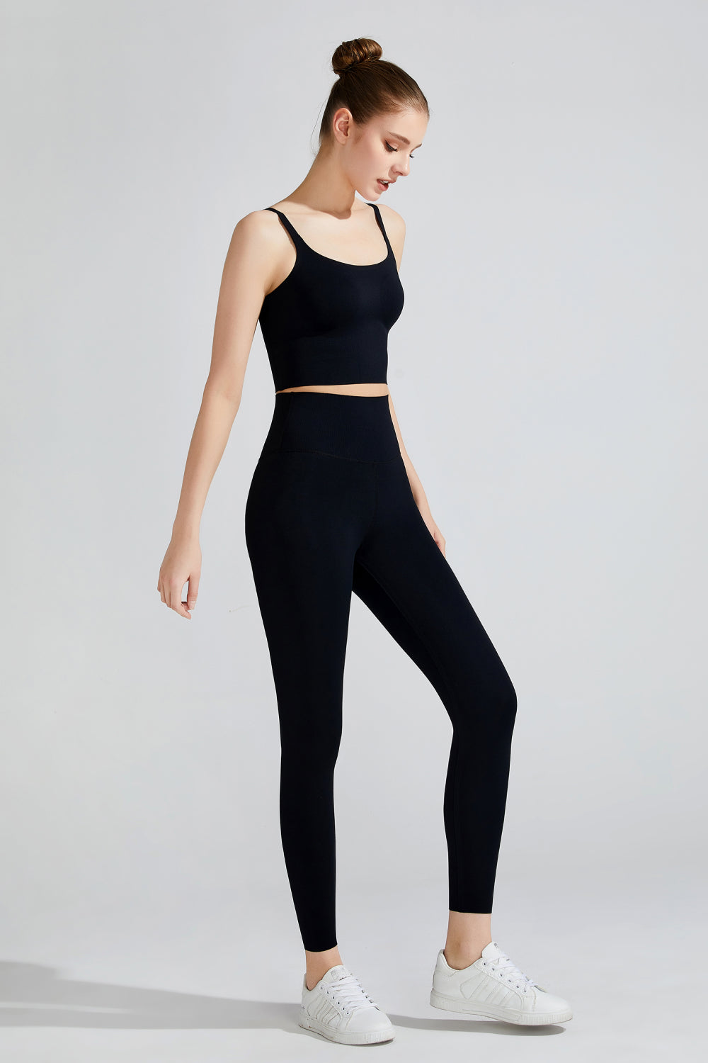 Wide Waistband Sports Leggings  Activewear- Doll Fits