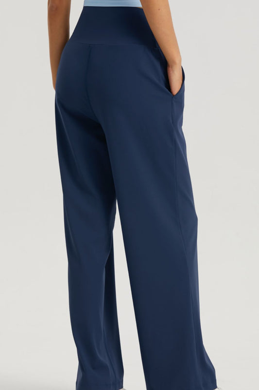 Straight Leg Sports Pants with Pockets  - Doll Fits